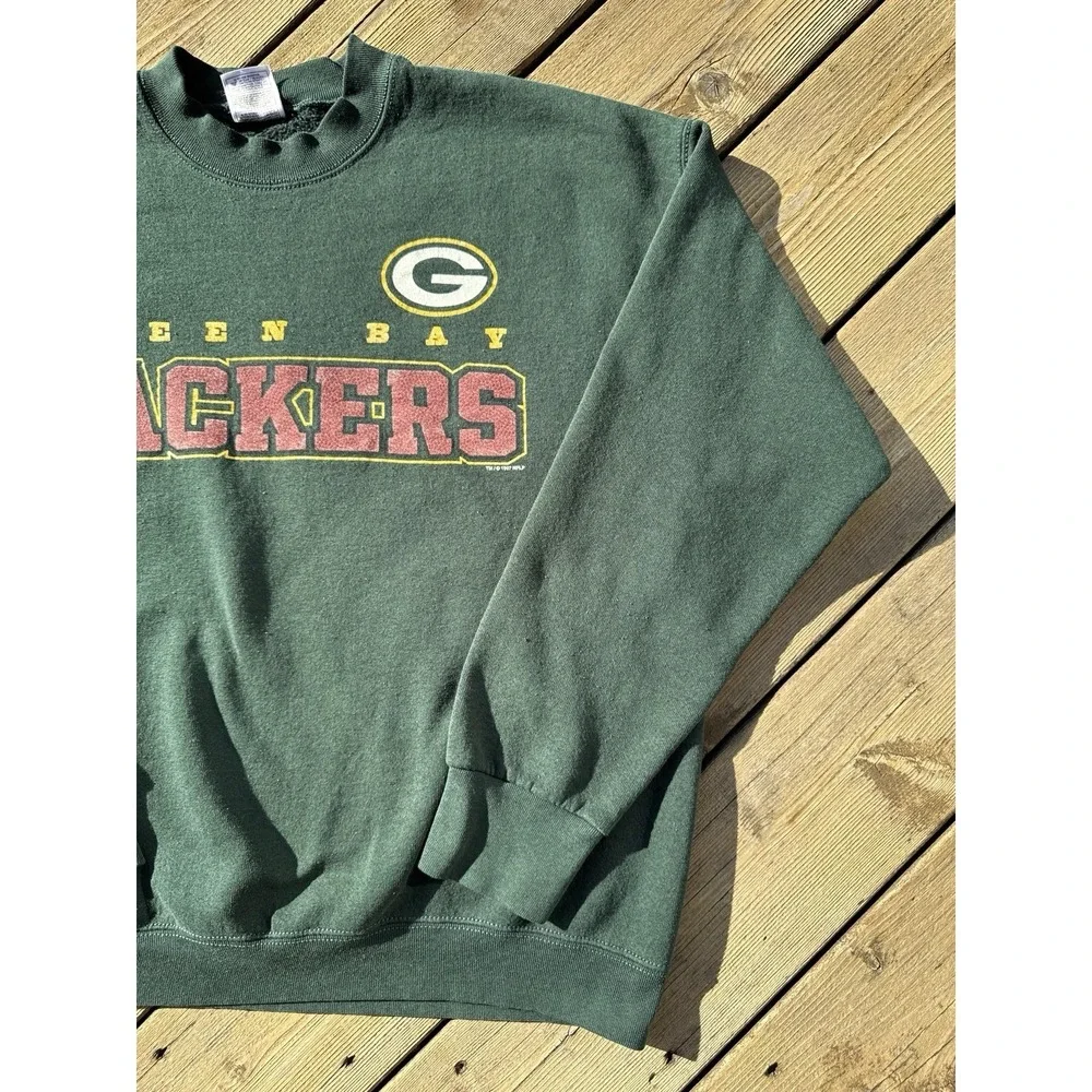 Vintage 90s Green Bay Packers NFL Crewneck Sweatshirt XL Made USA